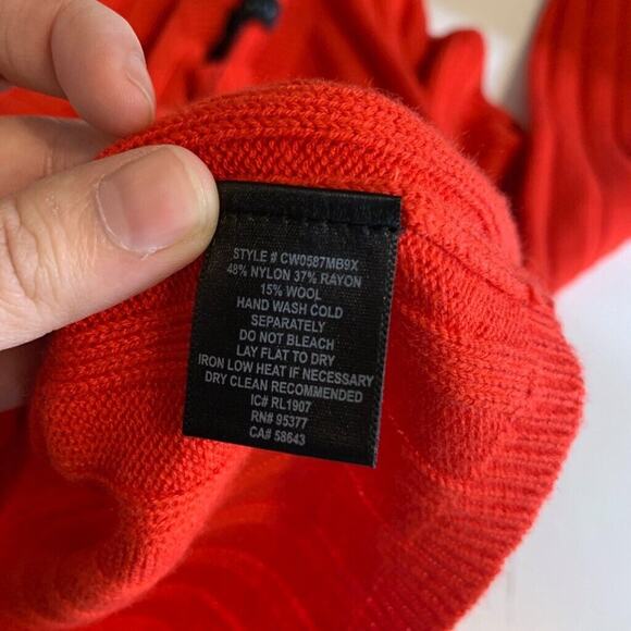 Sanctuary Sweater Womens M Medium Tomato Lillith Wool Blend Crew Neck Pullover - Picture 11 of 13